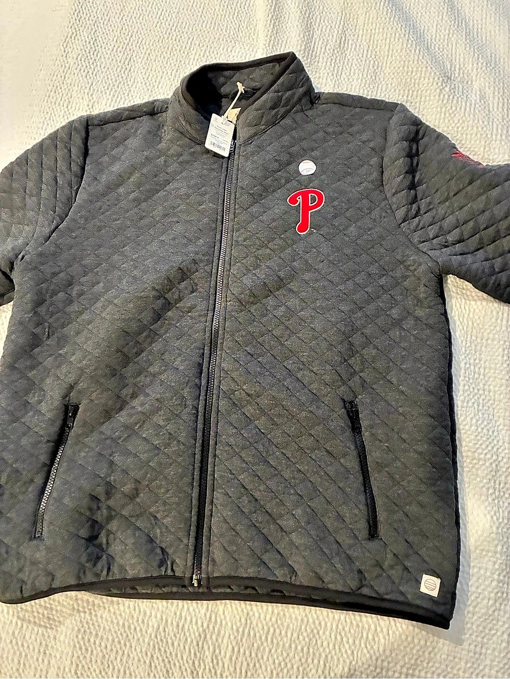 Phillies Marine Layer Quilted Jacket Black XXL NWT